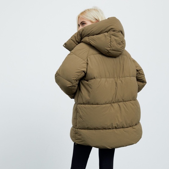 Zara WATER REPELLENT PUFFER COAT (NWOT) - Picture 4 of 8